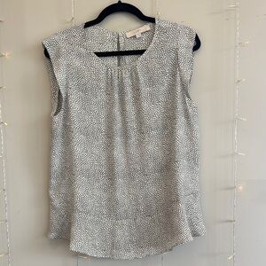 LOFT Gray Sleeveless Blouse